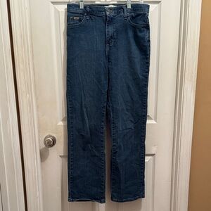 Lee Blue Denim with Brown Leather Patch